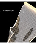 Thickened acrylic panel detail of the Sleek Modern Acrylic Led Chandelier Drops Fresh Warm Glow For Living And Dining Rooms.