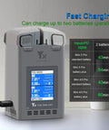 Two-Way Charging Hub For Mini 5 Pro, Mini 4 Pro, Mini 3 Pro Quick-Charge Dual Battery Dock With Battery Level Indicator shown charging