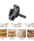 Pro Grade Two Flute Wood Planer Router Bit With Rock Solid Carbide Inserts For Killer Spoilboard Surfacing and Slab Smoothing Heavy Duty Milling Cutter Built To Last, close-up view, showcasing cutting flutes.