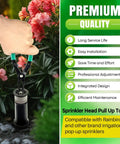 Hand using Sprinkler Pull Up Tool For Pop Up Heads Grab And Go Design Easy Grip For Pulling Up Sprinkler Riser Compatible with Rain Bird