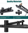 Heavy Duty Hidden Door Pivot Hinge For 360 Degree Rotation, 573 Lb Load Bearing, shown in 304 stainless steel with screws and driver