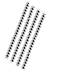 4 Pcs 406 Mm 16 Inch Long 10 Mm Diameter 304 Stainless Steel Round Rods Heavy Duty Solid Shafts For Industry Metalworking DIY Craft Projects Ideal For Fabrication And Hobbyist Use