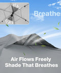 16x16 Pop Up Gazebo Hexagon Canopy Tent With Mosquito Netting, 256 Sq Ft Shade, vented top for airflow