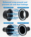 Quick Connect Magnetic Dust Collection Kit for 4 Inch and 2.5 Inch Hoses showcasing magnetic connector with steel ring port
