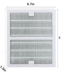 Replacement HEPA Filter B Set For Idylis Air Purifiers Compatible With AC-2125 AC-2126 IAP-10-125 showing dimensions
