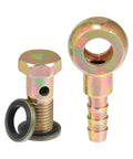 Turbo Brake Line Bolt Adapter Kit With Washers For Cars M10x1.25 Thread 30x15mm Ball Head Screw 8mm OD fittings