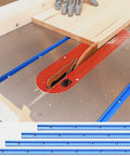 4 Pack 48 Inch T Track Kit For Woodworking With Intersection Kit And Predrilled Mounting Holes Includes Screws Aluminum Universal T Rail Accessory Blue