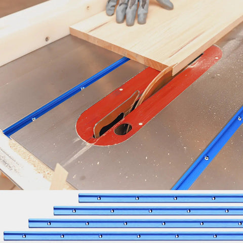 4 Pack 48 Inch T Track Kit For Woodworking With Intersection Kit And Predrilled Mounting Holes Includes Screws Aluminum Universal T Rail Accessory Blue