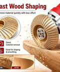 All In One Woodworking Disc Kit For 4 Inch Or 4 And A Half Inch Angle Grinders with flat beveled and curved carving discs in use