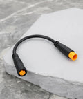 Two Pack 3 Pin Electric Bicycle Sensor Cables Waterproof Male To Female Connectors For E Bikes Upgrade And Maintenance