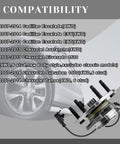 Front Wheel Bearing Hubs Assembly Set For 2007-2014 Chevy Cadillac GMC Trucks And SUVs, 6 Lug, 4WD Or AWD, With ABS, Pair