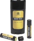 All Purpose Shop Wax Precision Kit Featuring Natural Multi Surface Metal Wood And Plastic Conditioning Paste easy-apply sticks and tube.