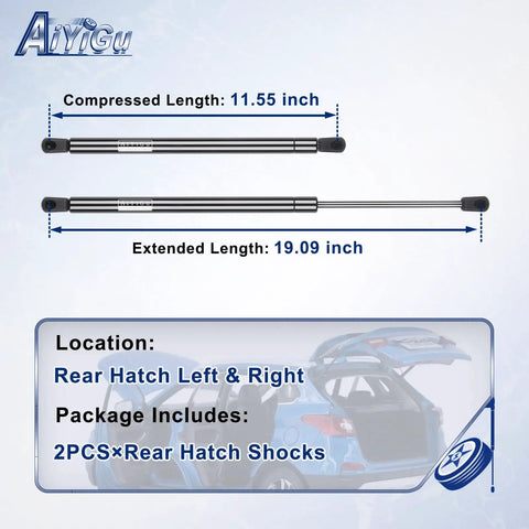 Rear Hatch Trunk Lid Shocks Struts Gas Springs Pair For Ford Mustang 1994 2004 And Panoz Esperante 2000 2007 Bolt In Lift Gate