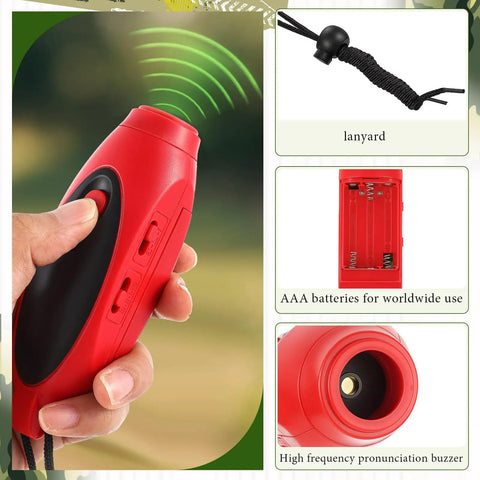 125 dB Bear Horn With Compass And Thermometer For Hiking And Camping Loud Air Horn For Self Defense Scare Bears Up