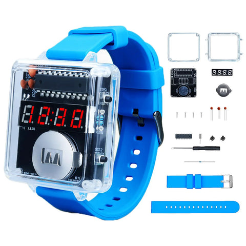 Beginner Soldering Practice Kit For STEM Classrooms And Home Projects Build A Working Digital Watch With 12/24 Hour Settings