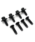 Badass Heavy Duty Replacement Kit For Jeep Wrangler Jk Hood Hinge Torx Bolts And Screws With Captive Washers black screws set