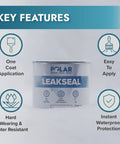 Clear Leak Fix Sealant 17 Oz One Coat Waterproof Sealant With Reinforced Fibers Instantly Seals Leaks And Cracks.