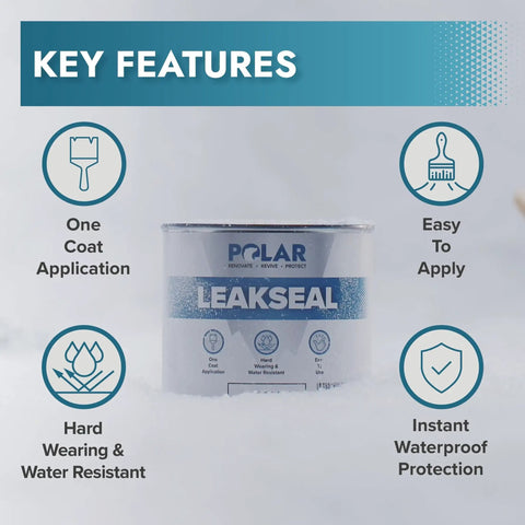 Clear Leak Fix Sealant 17 Oz One Coat Waterproof Sealant With Reinforced Fibers Instantly Seals Leaks And Cracks.