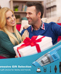 Power Packed Cordless Handheld Vacuum With 14500 Pa Suction, Brushless Motor displayed with gift for home cleaning