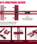 Durable Built Different 3 In 1 Aluminum Alloy Router Flip Base Milling Groove Bracket And Trimming Jig Templates For Off The Charts Woodworking Success showing adjustable design and measuring scales.