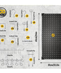 Beefy Pegboard Wall Organizer Kit For Garage And Shed 30 By 60 Cm Metal Pegboard Panels with tool storage, hooks, and hardware