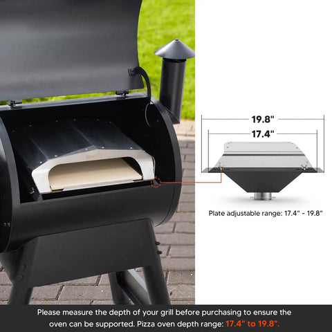Wood Fired Pizza Oven Attachment For Pellet Grills Turns Your Grill Into A Pizza Night Upgrade With A 13 Inch Square Stone