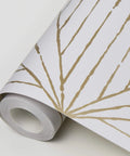Gold Aurum Self Adhesive Wallpaper With Gray Geometric Pattern Peel And Stick Wall Covering For Modern Homes Repositionable