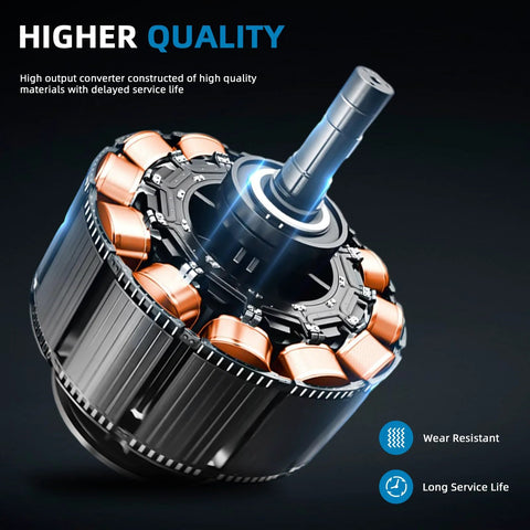 High Output 150A Alternator internal view showing Denso Hairpin IR IF CW components for Toyota Sequoia 2008-2022 Tundra 2007-2016