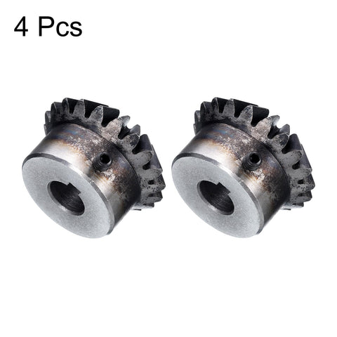 Bevel Gear Set 2M Module 1 To 1 Reduction 20 Teeth 12mm Shaft Hole 90 Degree Steering Gear Bevel Pinion For Hardware Mechanical Rotation