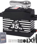 Waterproof RC Servo With 35Kg Torque Coreless Motor And Metal Gears For Beefy High Torque Steering SCX10 TRX4 Buggies