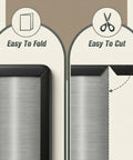 Heavy Duty Rubber U Channel Edge Trim 34.8 Feet Door Seal Strip shown easy to cut and fold, fitted on edge.