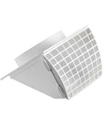4 Inch Dryer Vent Hood With Removable Screen And Damper For Outdoors White Plastic With UV Inhibitor Ideal For Home Laundry Room Vents