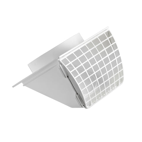 4 Inch Dryer Vent Hood With Removable Screen And Damper For Outdoors White Plastic With UV Inhibitor Ideal For Home Laundry Room Vents