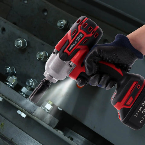 Cordless Half Inch Brushless Impact Wrench Kit With 450 Foot Pounds Torque, 3.0Ah Battery, Fast Charger, Four Drive Sockets, Built Tough For Cars, Home DIY Projects, And Heavy Duty Auto Repairs