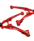 Chevy Front Lower Control Arms For 2007 2013 Silverado 1500 Suburban 1500 Avalanche Tahoe GMC Sierra 1500 Yukon XL 1500 Yukon Cadillac Escalade Ext Esv 2 Piece Set Driver And Passenger Side Replacement, red cast iron
