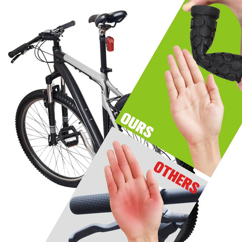 48 Pack Black Bike Handlebar Grips Non Slip Rubber Replacement For Mountain BMX MTB Tricycle Wheelchair Use with comfort comparison