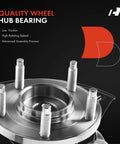 Two Front Left And Right Steering Knuckle And Wheel Bearing Hub Assembly for Ford Escape and Mazda Tribute 2001 to 2004 SUV