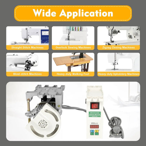 Pro Grade Brushless Sewing Machine Servo Motor With Independent Split Motor And Controller for Industrial Sewing use
