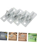 Smooth Operator Four Piece Wall Mount Gate Hinge Set Built For Heavy Duty Barn Doors And No Fuss Fence Post Setup Rock Solid Metal brackets