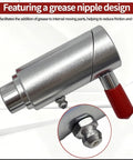 5/8 Inch Spring Loaded Twist Lock Plunger Pin Compatible With Cam Lock Wrecker Tow Truck Farm Equipment showing grease nipple design.