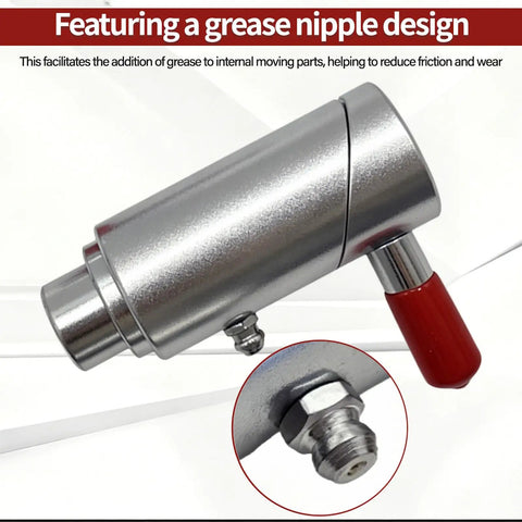 5/8 Inch Spring Loaded Twist Lock Plunger Pin Compatible With Cam Lock Wrecker Tow Truck Farm Equipment showing grease nipple design.