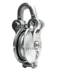 Heavy Duty Yarding Block With Shackle And Pin For Rigging And Lifting 1.5 To 6 Ton Capacity 3 Inch Sheave silver painted block with grease zerk
