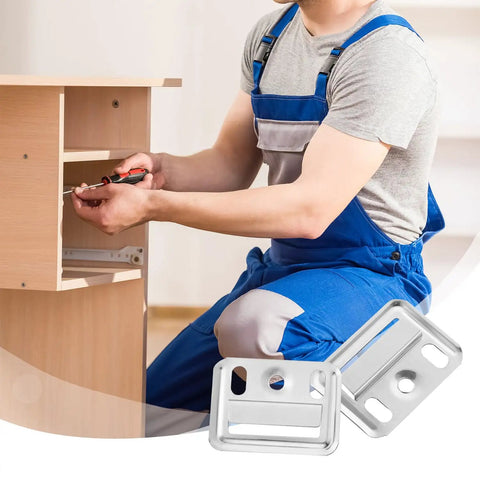 Heavy Duty Stainless Steel Wall Panel Clips 200 Pcs Hidden Backplate Fasteners used for mounting furniture boards in renovation.