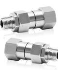 Quarter Inch NPT Pressure Washer Swivel Fitting With 360 Degree Rotation For Anti Twist And Kink Free Hose Connection Easy Quick Connect Design Durable Power Washer Accessory Made For Smooth No Tangle Cleaning And Long Lasting Use, 2-piece metal