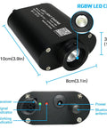 Fiber Optic Star Ceiling Lights Kit For Car And Home, 200 Fiber Strands 0.75mm, 6.5ft Long, LED light engine details