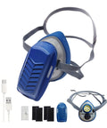 Mini Powered Respirator With Fan Assisted Breathing Boost For Dust And Fumes Letting You Breathe Easy H13 HEPA And Activated Carbon Filters