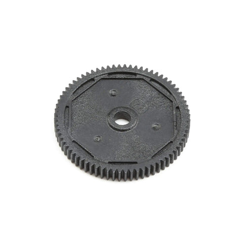 72T Spur Gear SHDS 48P for RC Cars, high-strength lightweight composite gear with wide tooth profile, TLR232075 replacement part.