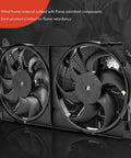 Nissan Leaf Ev BeV Radiator Cooling Fan Assembly 2013 To 2022 Direct Oem Replacement with dual fan shroud and flame retardant features.