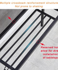 Foldable Table Leg Brackets Rectangular Heavy Duty Double Layer Metal Desk Legs with reserved hole for installation
