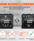 Digital Angle Finder With Dual Hella Bright Green Lasers And Rugged Magnetic Base Four Side Layout Gauge for precise measurements.